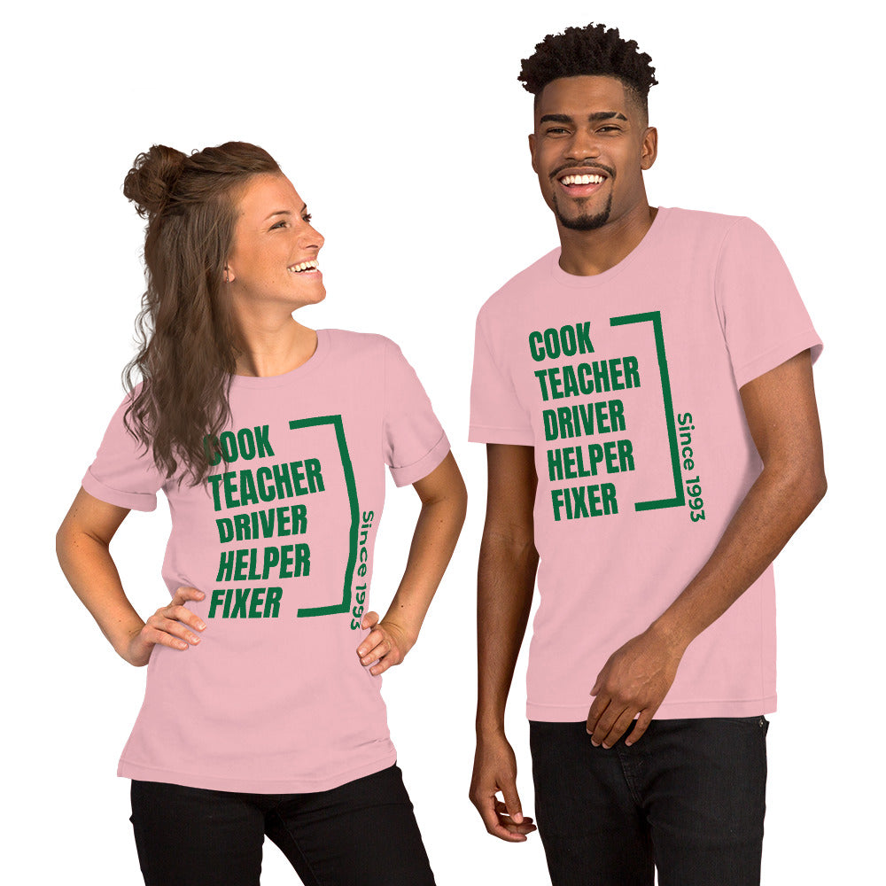 Parent Since (customizable year) Unisex t-shirt