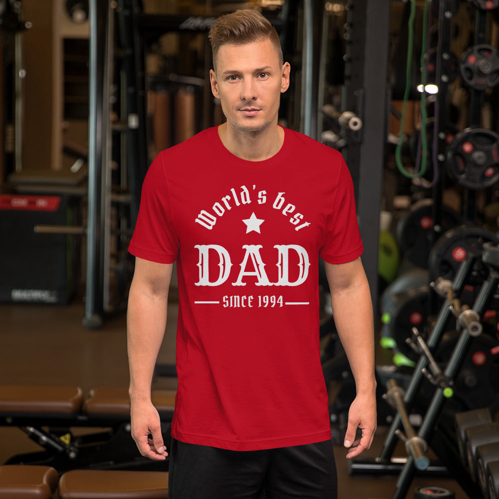 World's Best Dad Since (Customizable Year) Unisex t-shirt