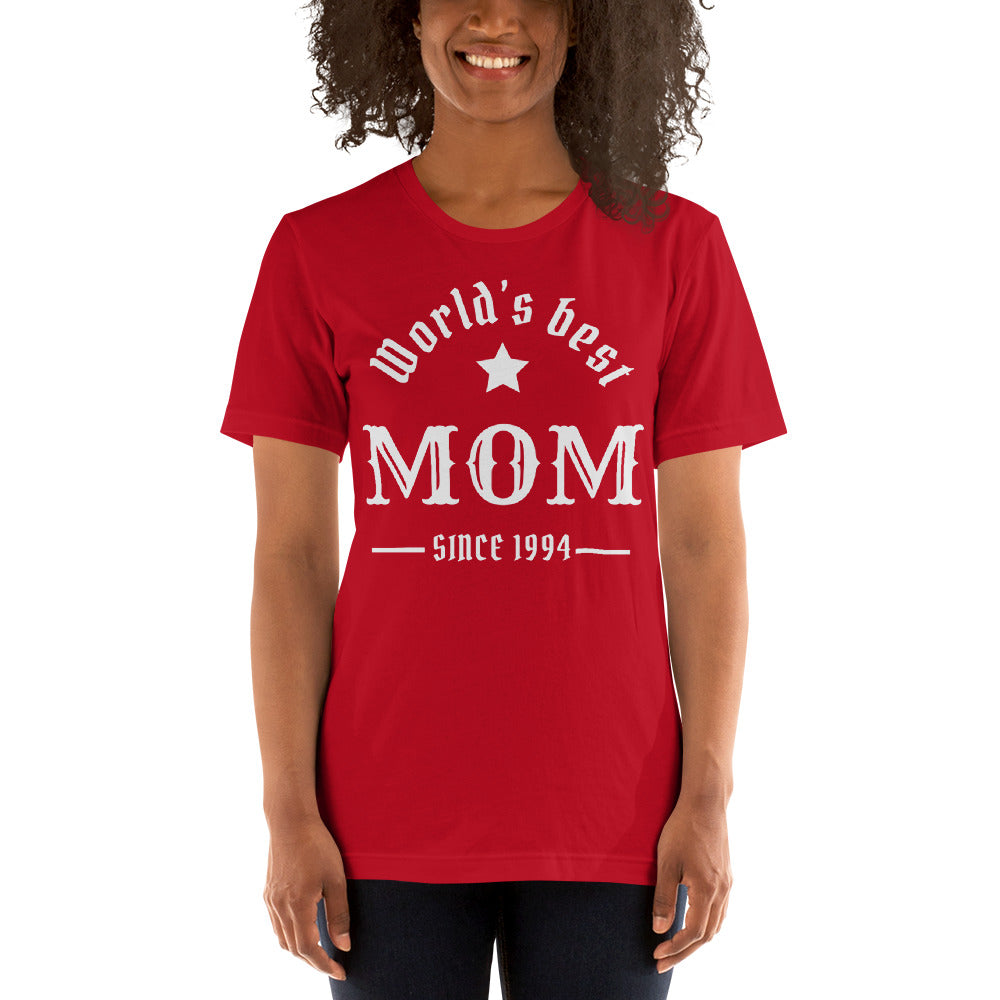 World's Best Mom Since (Customizable Year) Unisex t-shirt