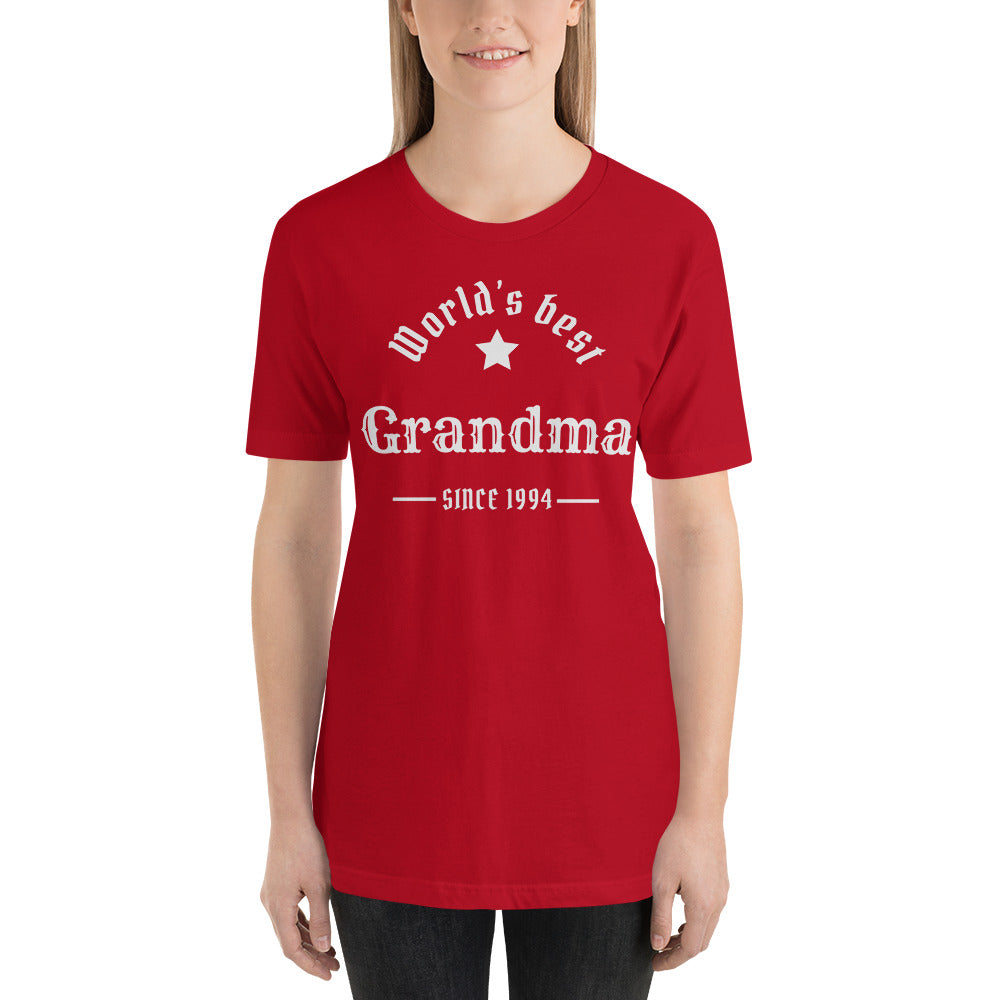 World's Best Grandma Since (Customizable Year) Unisex t-shirt