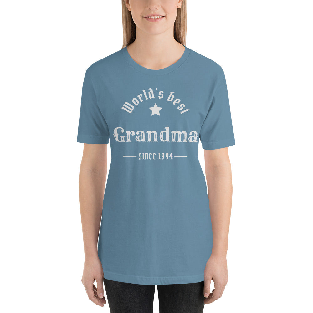 World's Best Grandma Since (Customizable Year) Unisex t-shirt