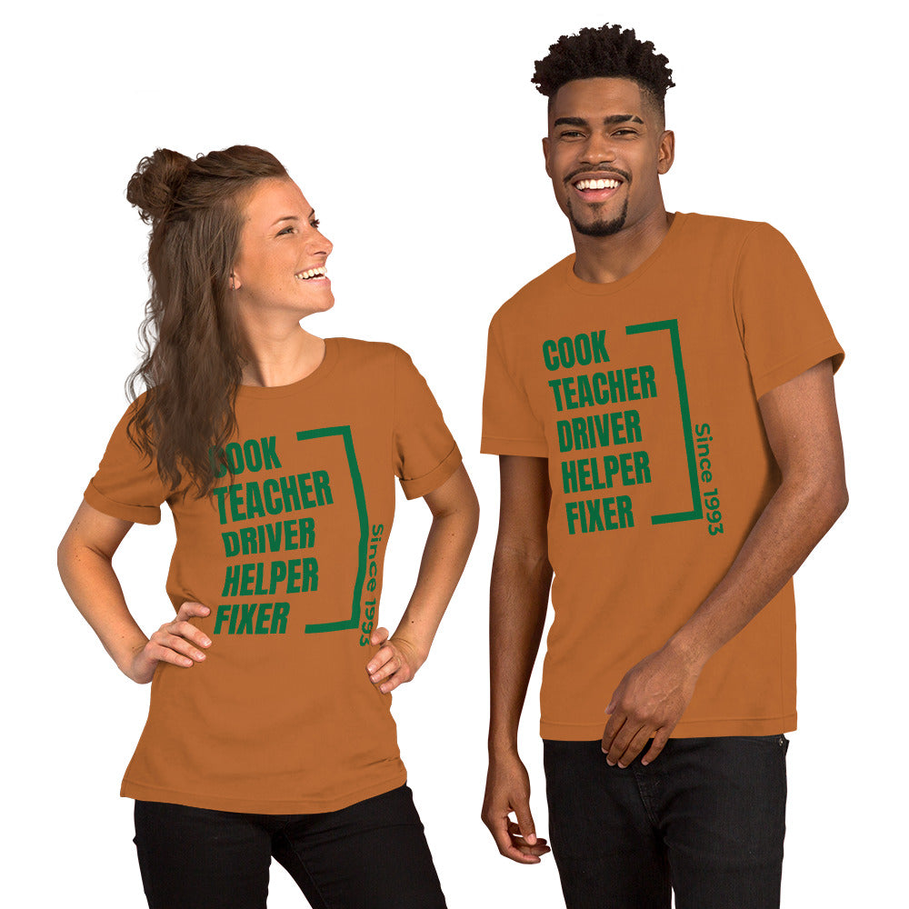 Parent Since (customizable year) Unisex t-shirt