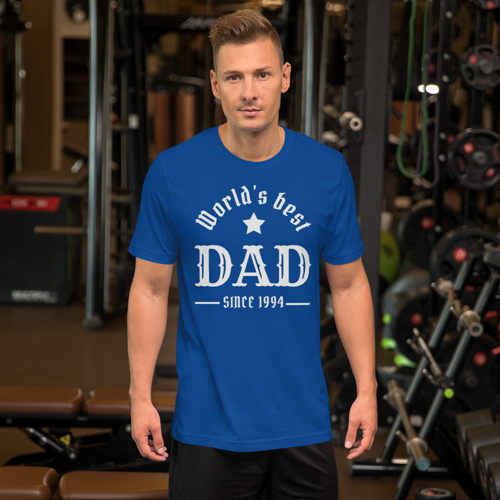 World's Best Dad Since (Customizable Year) Unisex t-shirt