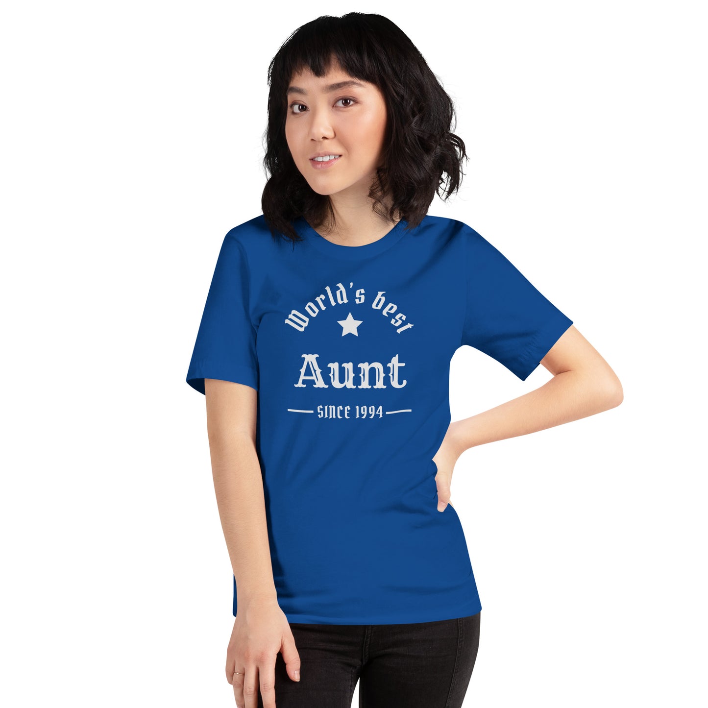 World's Best Aunt Since (Customizable Year) Unisex t-shirt