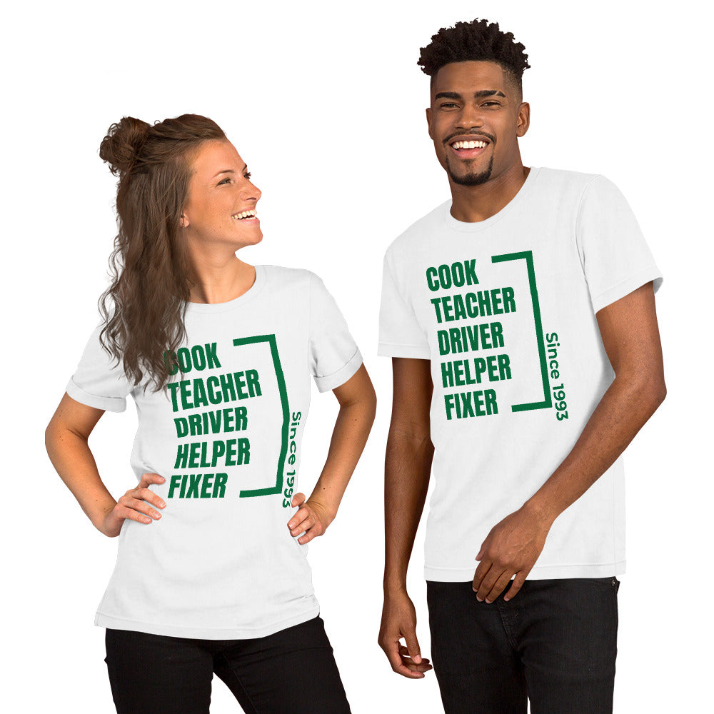 Parent Since (customizable year) Unisex t-shirt