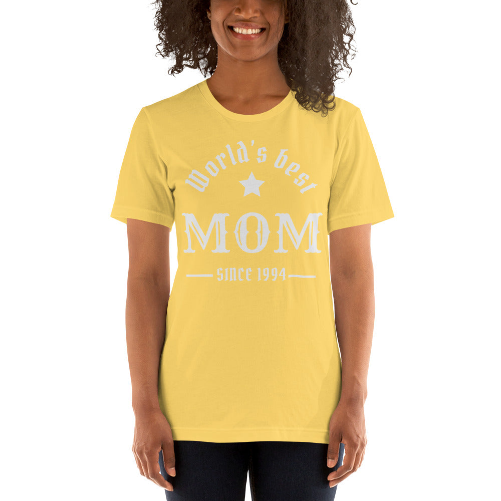 World's Best Mom Since (Customizable Year) Unisex t-shirt