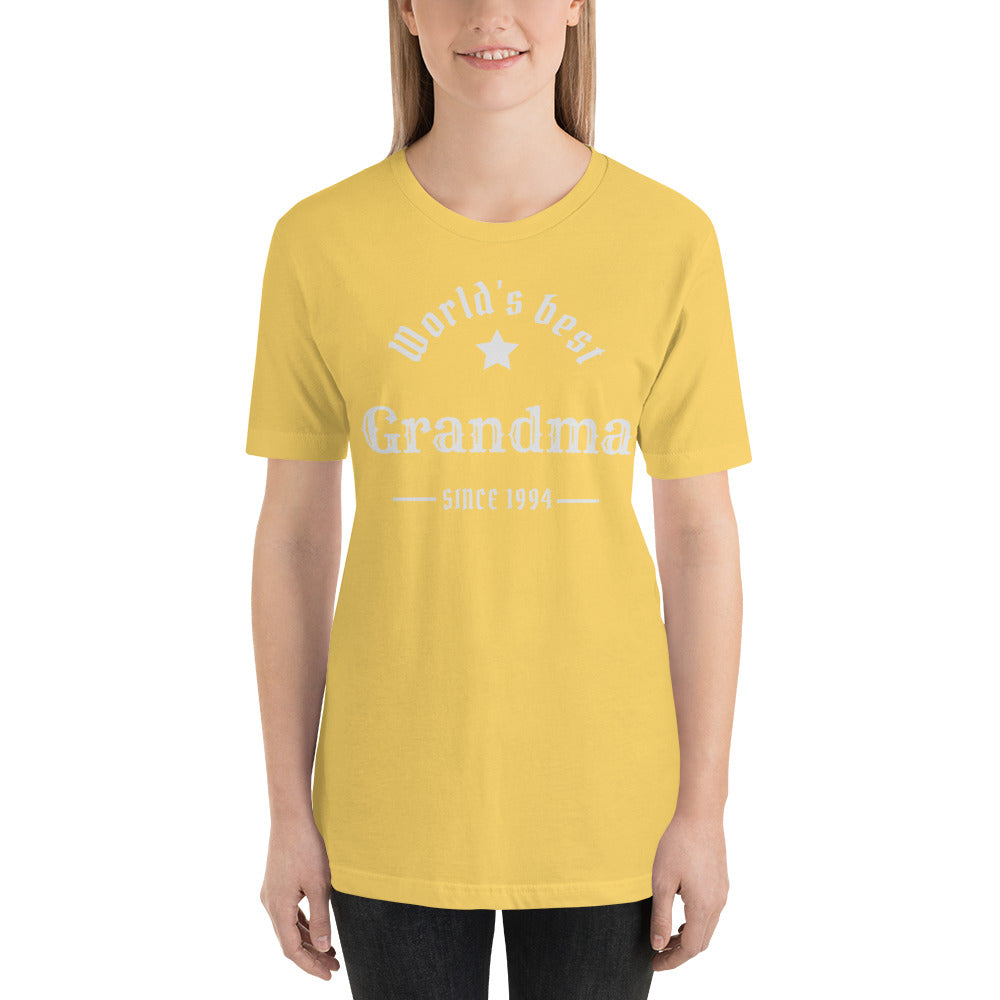 World's Best Grandma Since (Customizable Year) Unisex t-shirt
