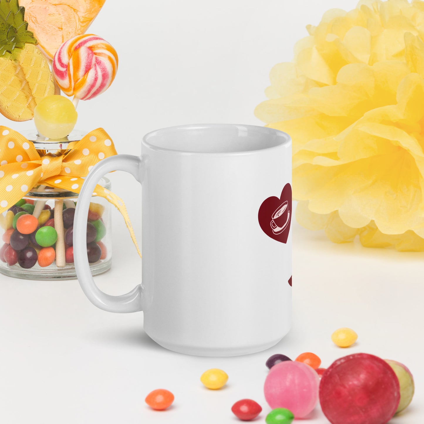 Coffee Smile White glossy mug
