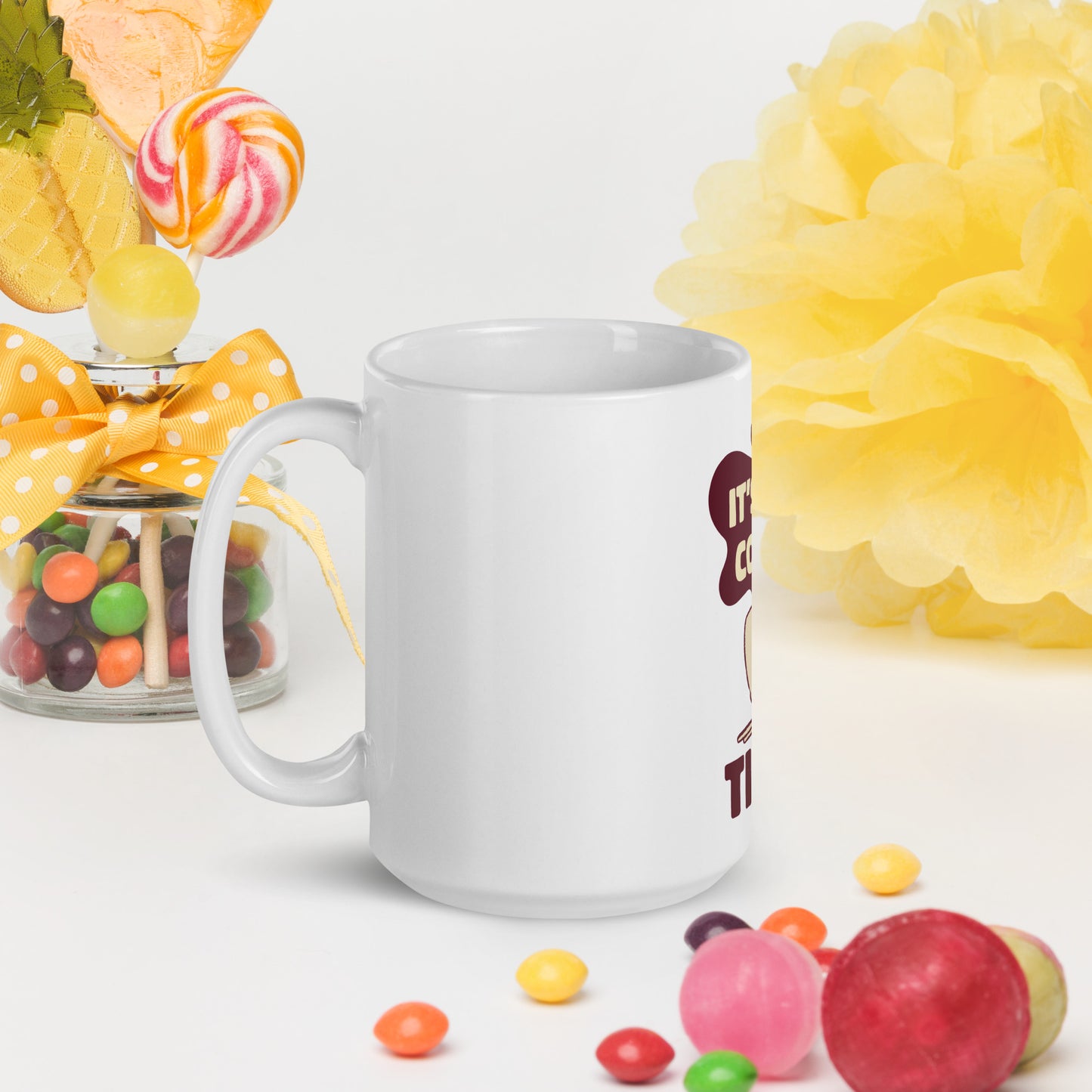 It's Coffee Time White glossy mug