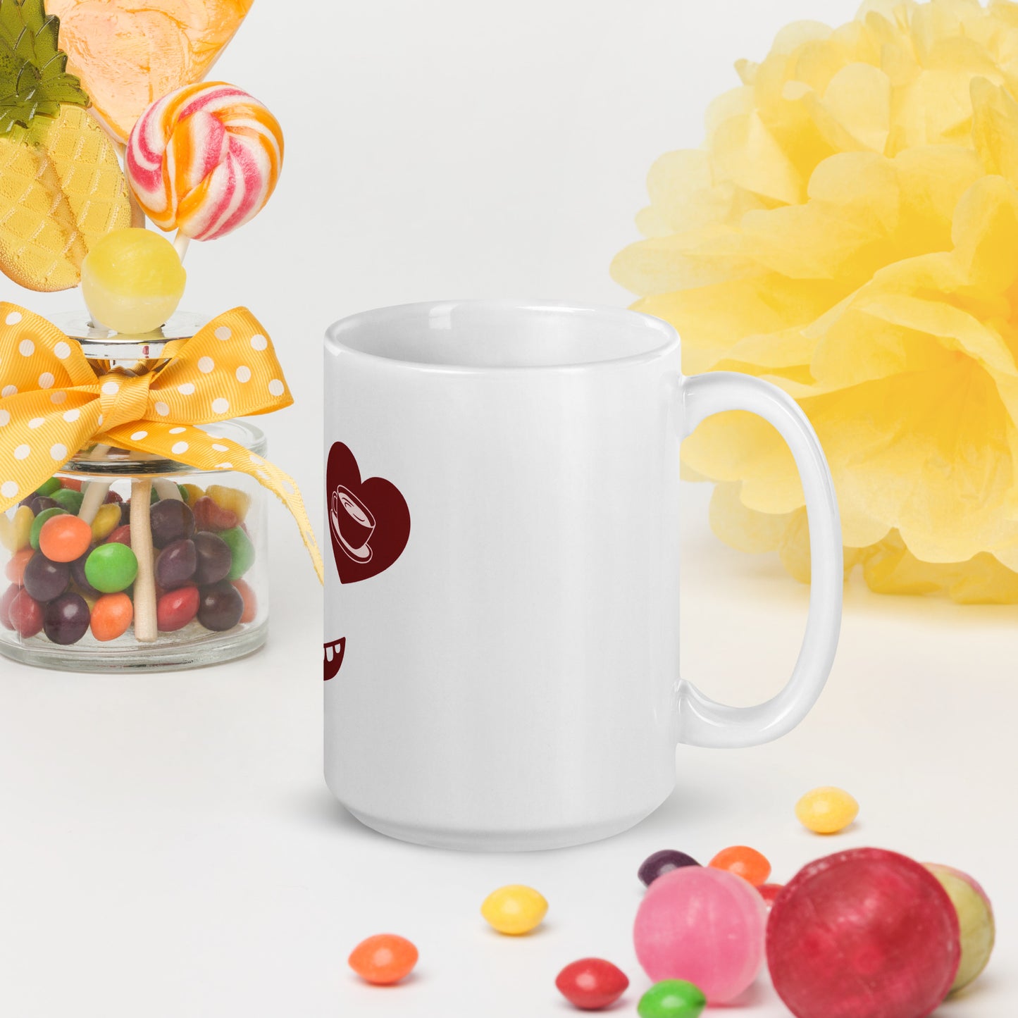 Coffee Smile White glossy mug