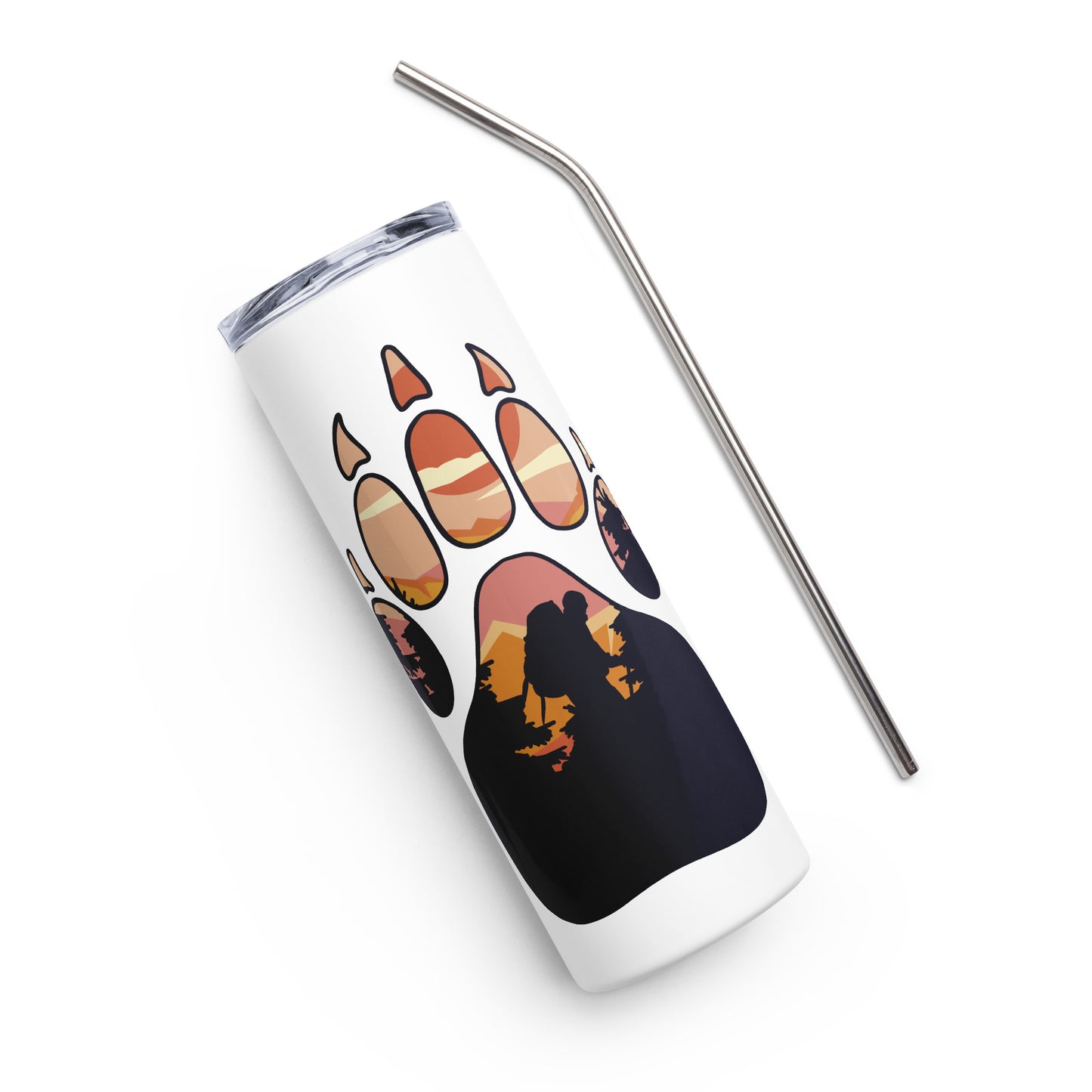 Hiking Bear Claw Stainless steel tumbler