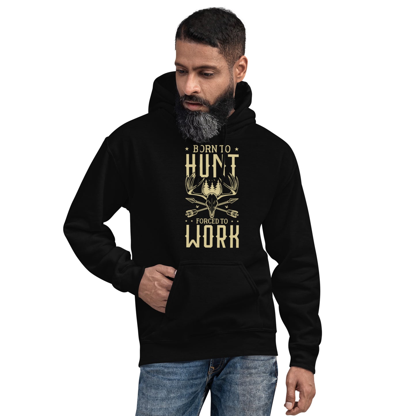 Born to Hunt Forced to Work Unisex Hoodie