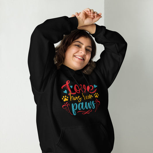 Love has Four Paws Unisex Hoodie