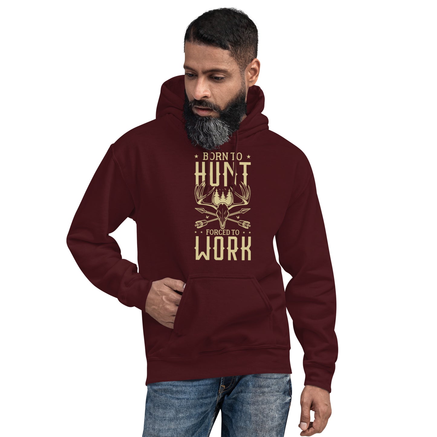 Born to Hunt Forced to Work Unisex Hoodie