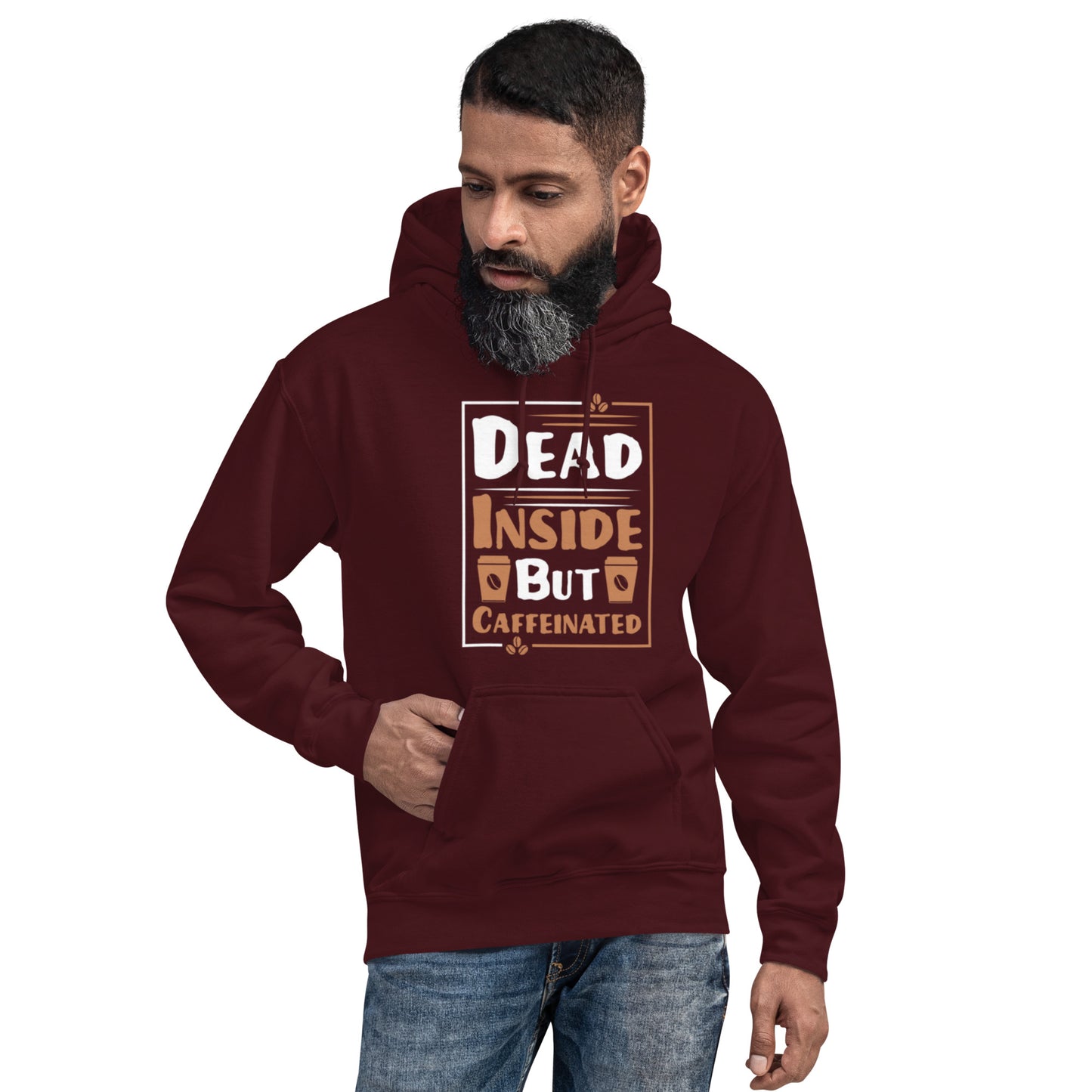 Dead Inside But Caffeinated Unisex Hoodie