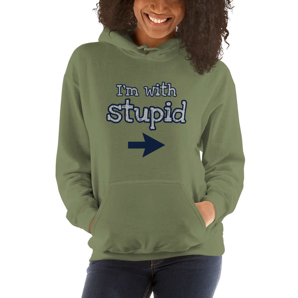 I'm with Stupid Unisex Hoodie