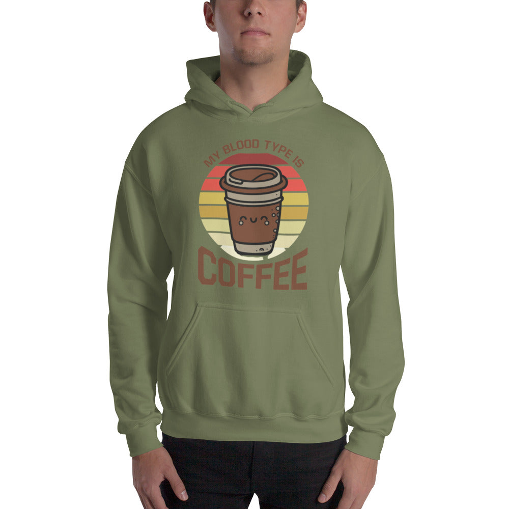 My Blood Type is Coffee Unisex Hoodie