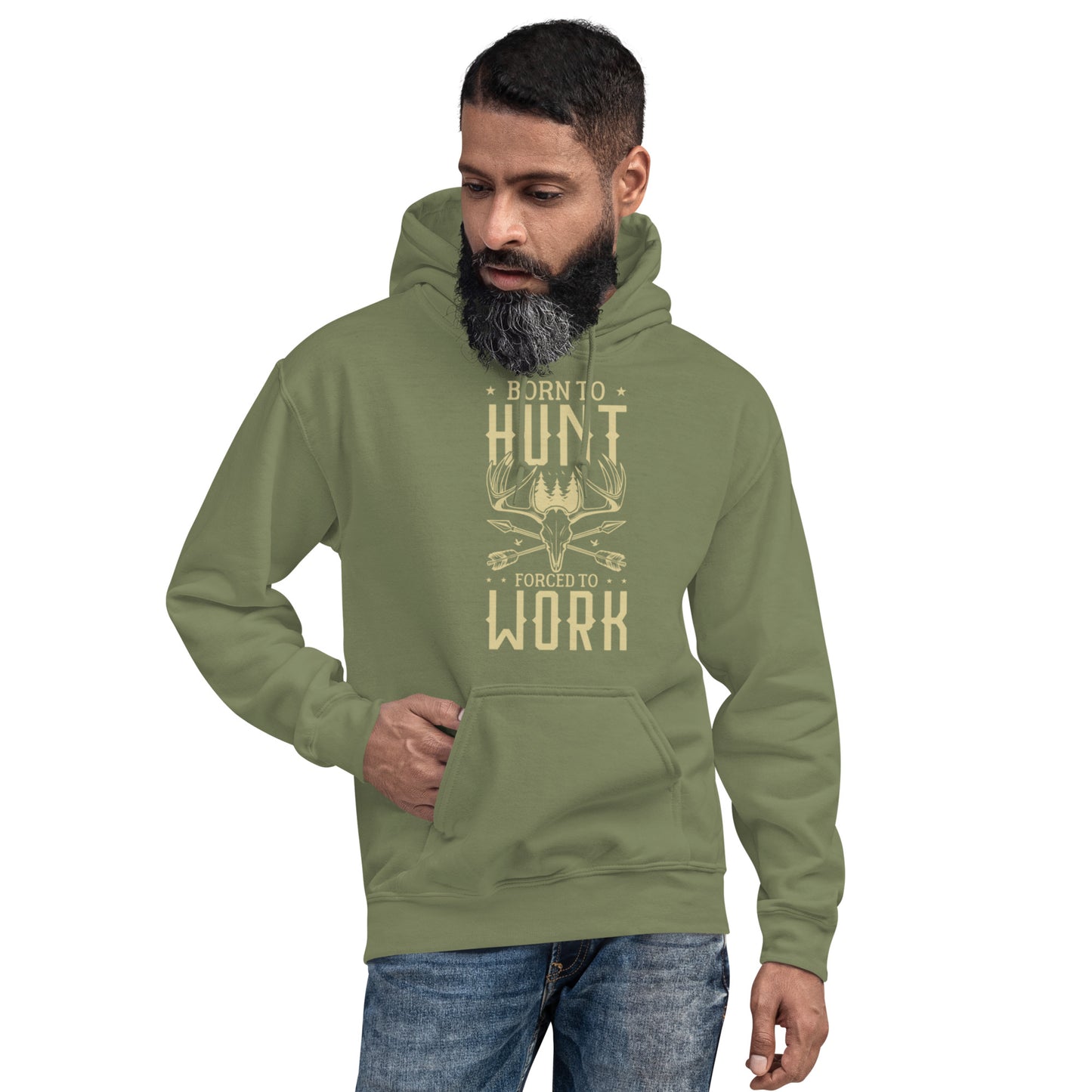 Born to Hunt Forced to Work Unisex Hoodie