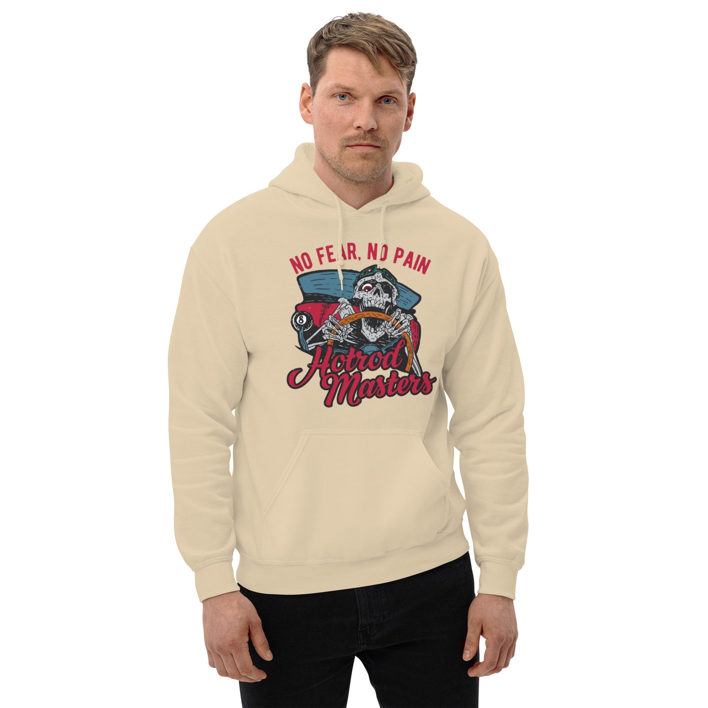 No Fear, No Pain Hot Rod Masters Unisex Hoodie