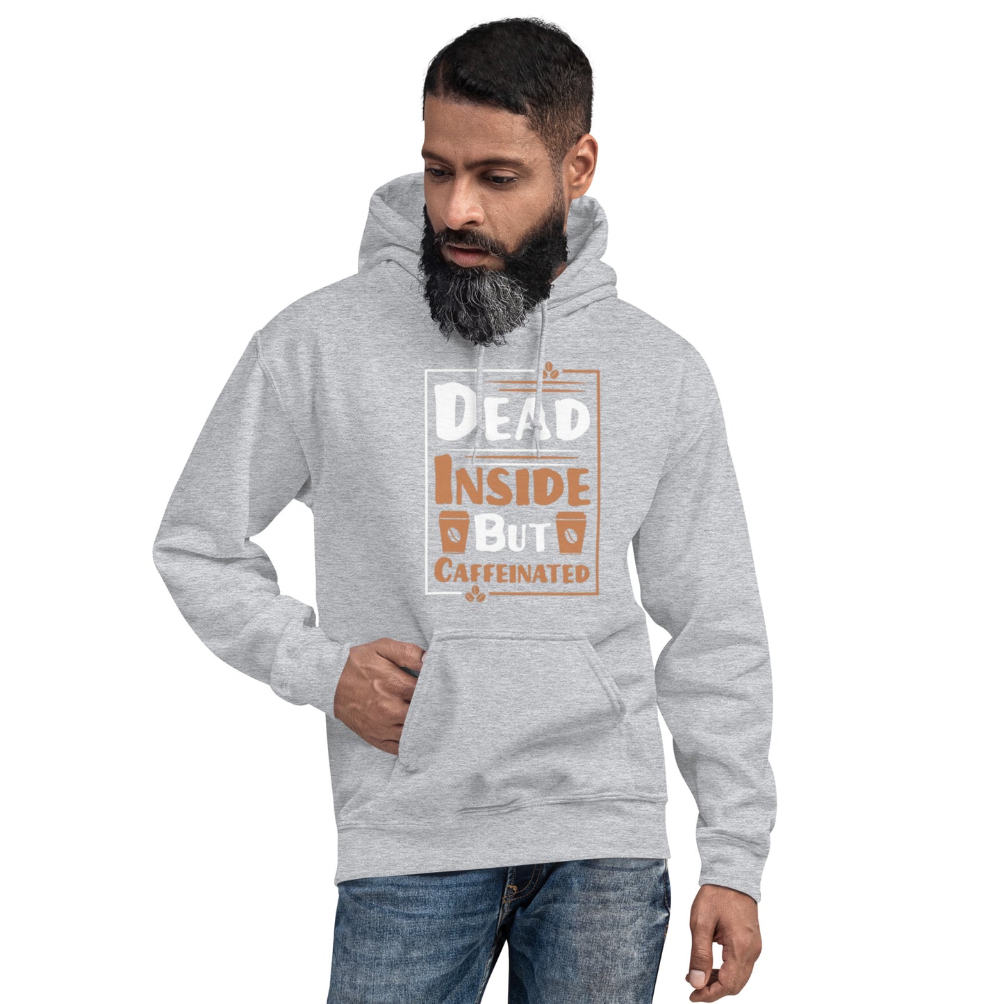 Dead Inside But Caffeinated Unisex Hoodie