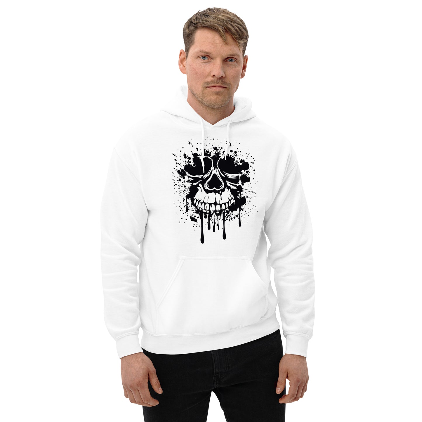 Splatter Skull Unisex Hoodie