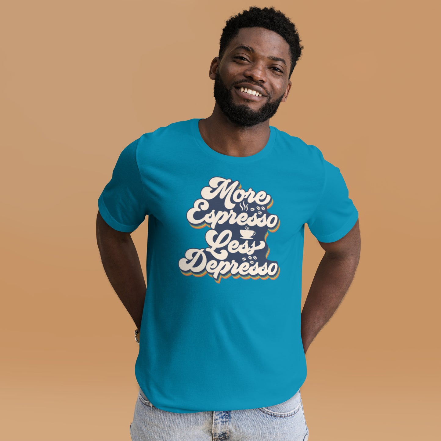 More Espresso Less Depresso Unisex t-shirt