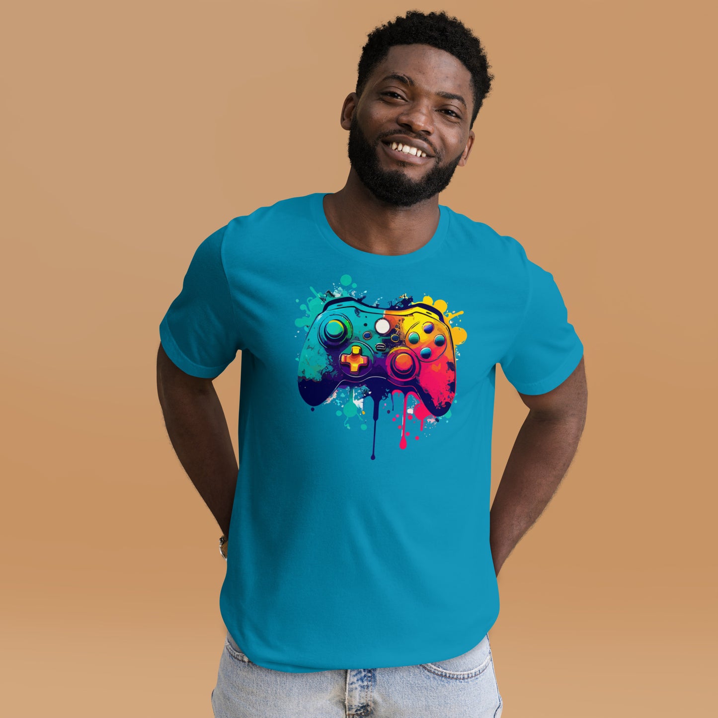 Paint Splatter Controller Unisex t-shirt