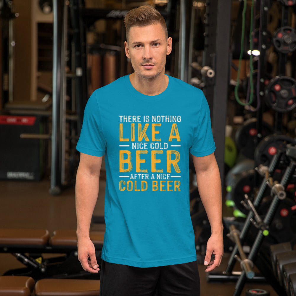 There is Nothing like a Nice Cold Beer after a Nice Cold Beer Unisex t-shirt