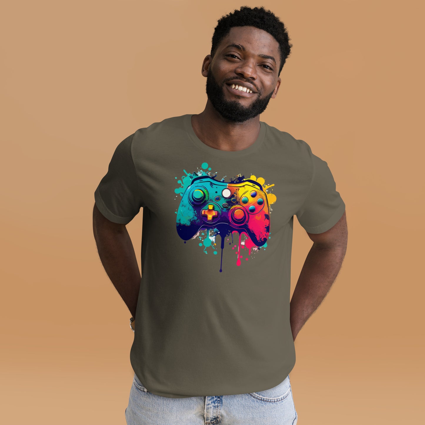 Paint Splatter Controller Unisex t-shirt