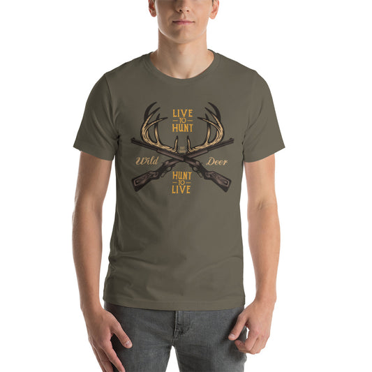 Live to Hunt Hunt to Live Unisex t-shirt