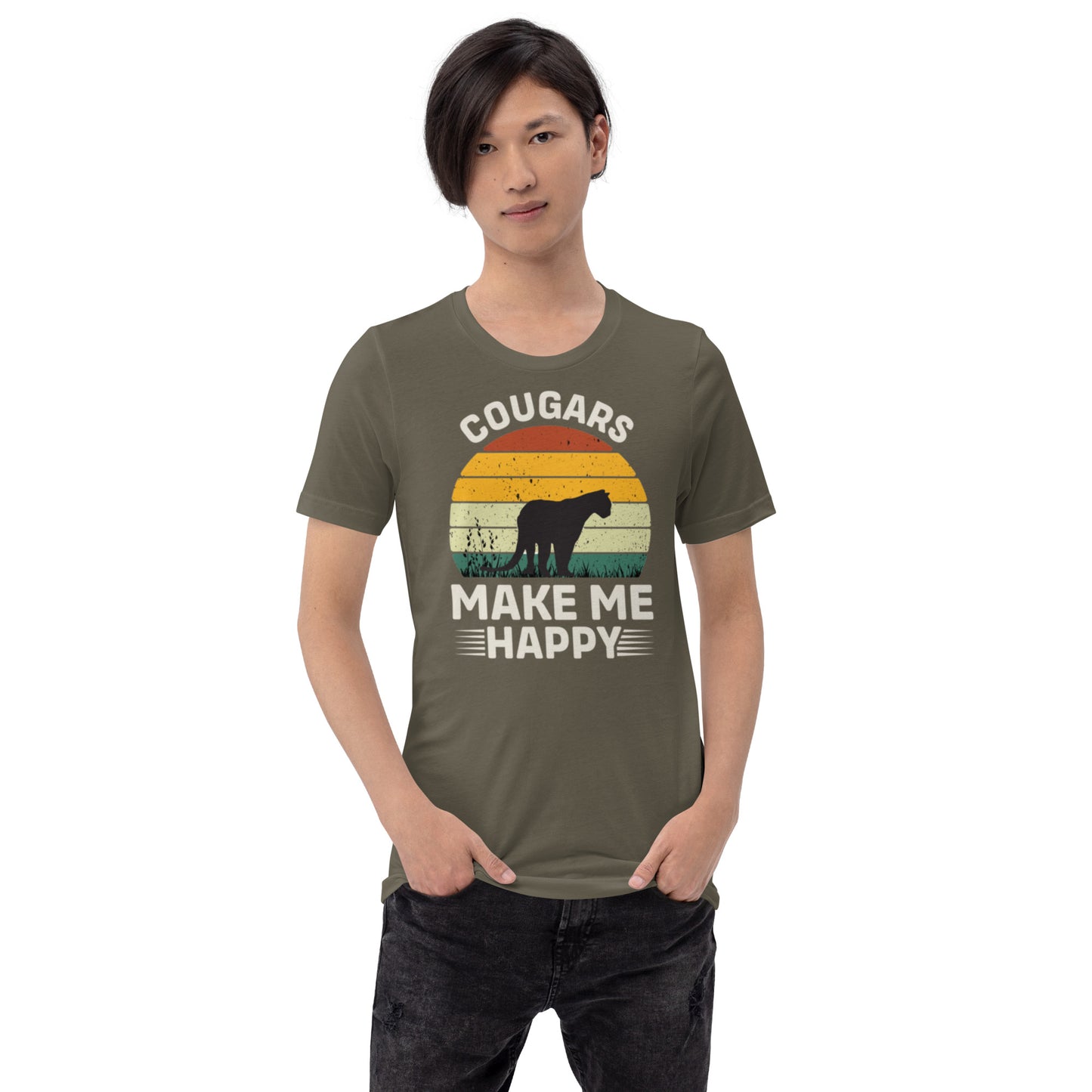 Cougars Make Me Happy Unisex t-shirt