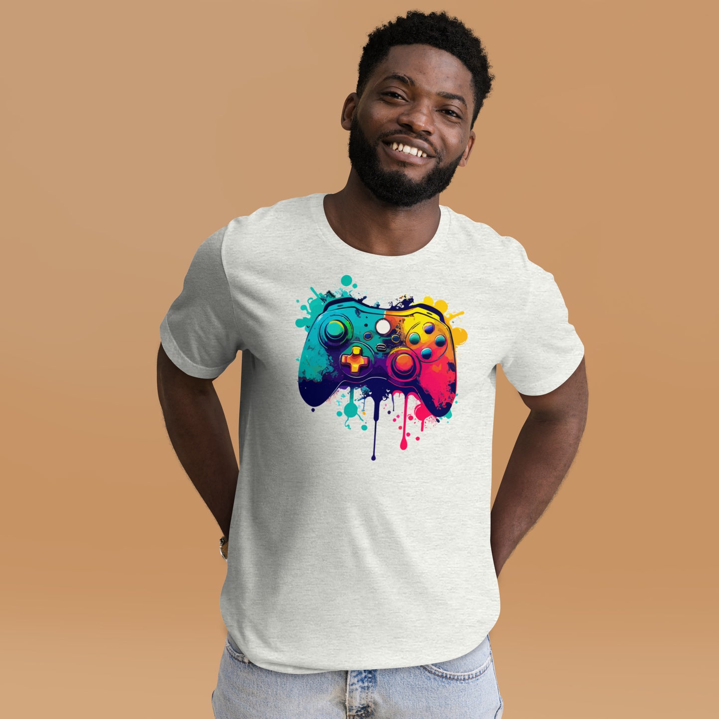 Paint Splatter Controller Unisex t-shirt