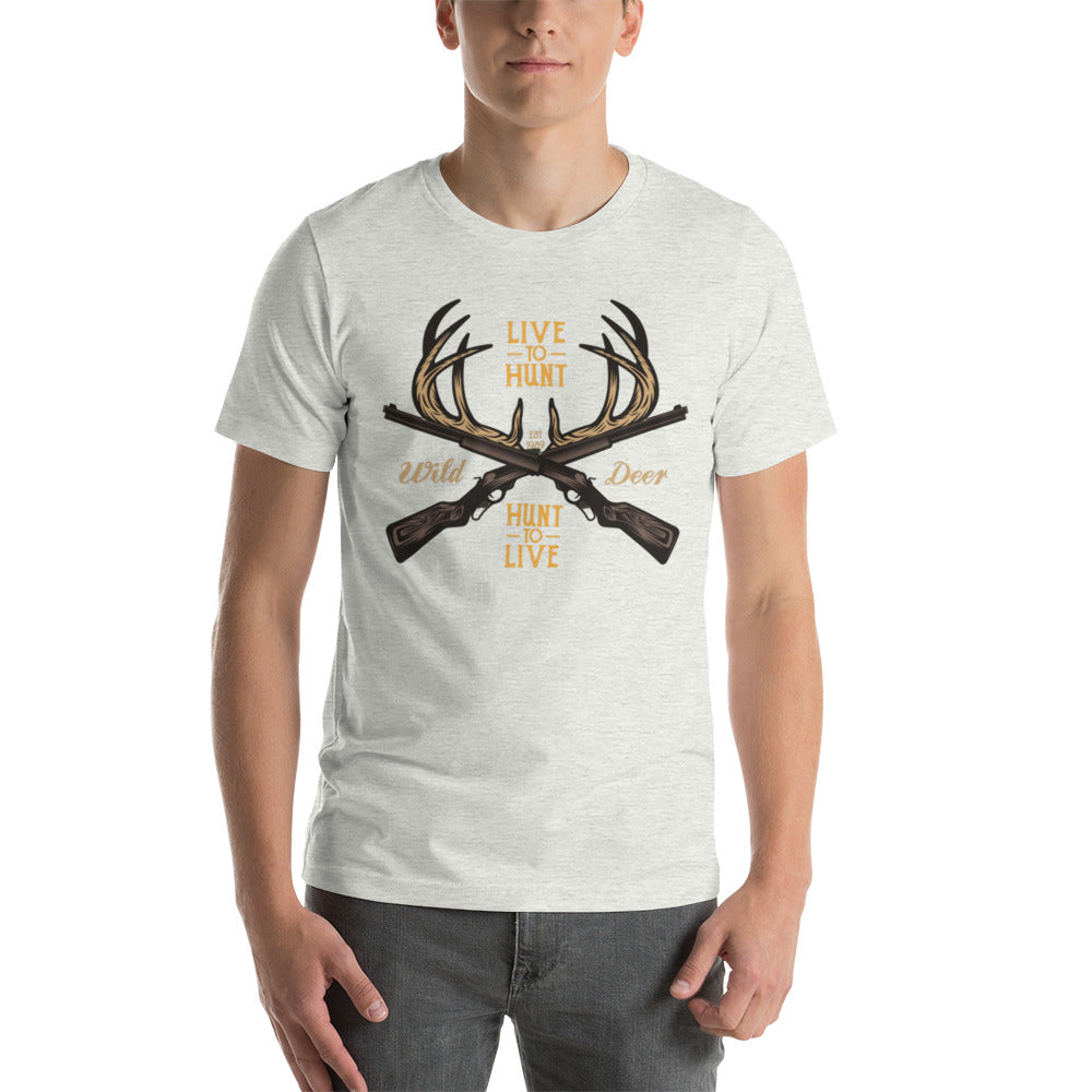 Live to Hunt Hunt to Live Unisex t-shirt