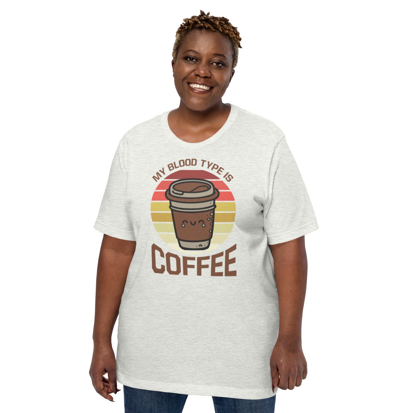 My Blood Type is Coffee Unisex t-shirt