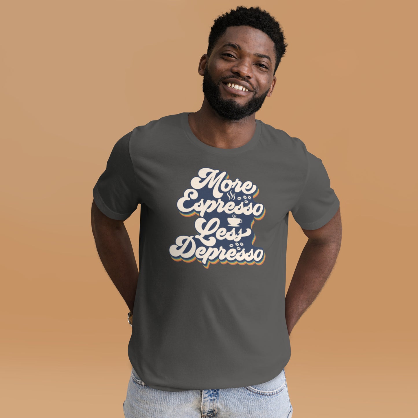 More Espresso Less Depresso Unisex t-shirt