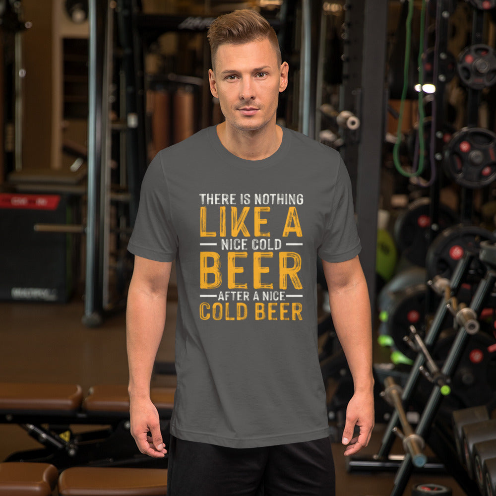 There is Nothing like a Nice Cold Beer after a Nice Cold Beer Unisex t-shirt