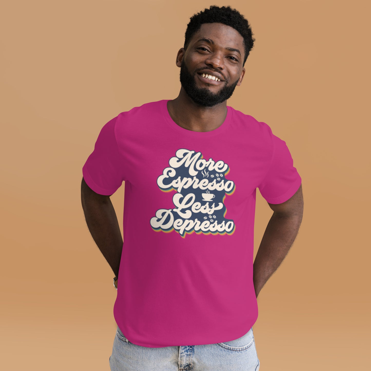 More Espresso Less Depresso Unisex t-shirt