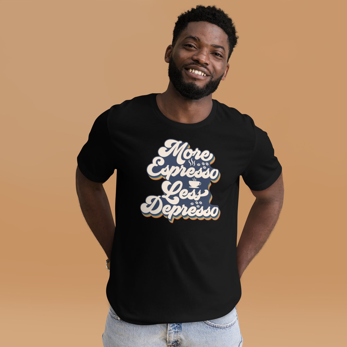 More Espresso Less Depresso Unisex t-shirt