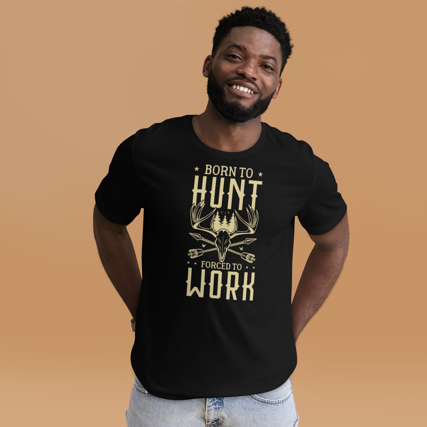 Born to Hunt Forced to Work Unisex t-shirt