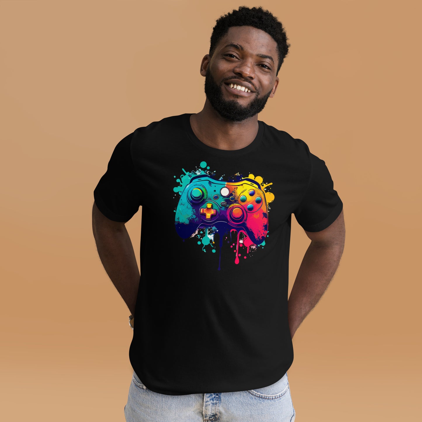 Paint Splatter Controller Unisex t-shirt