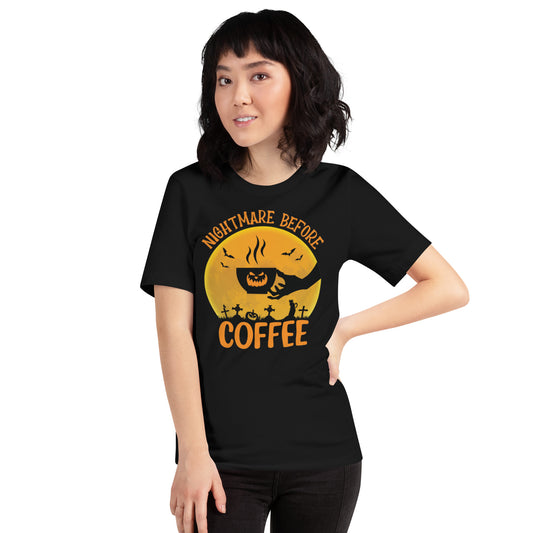 Nightmare Before Coffee Unisex t-shirt