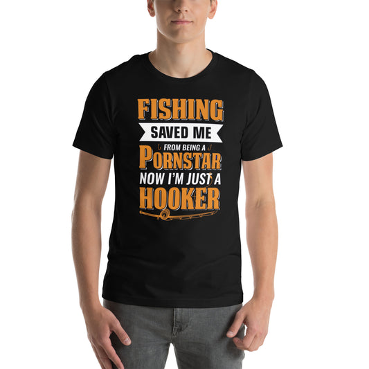 Fishing Saved Me Unisex t-shirt