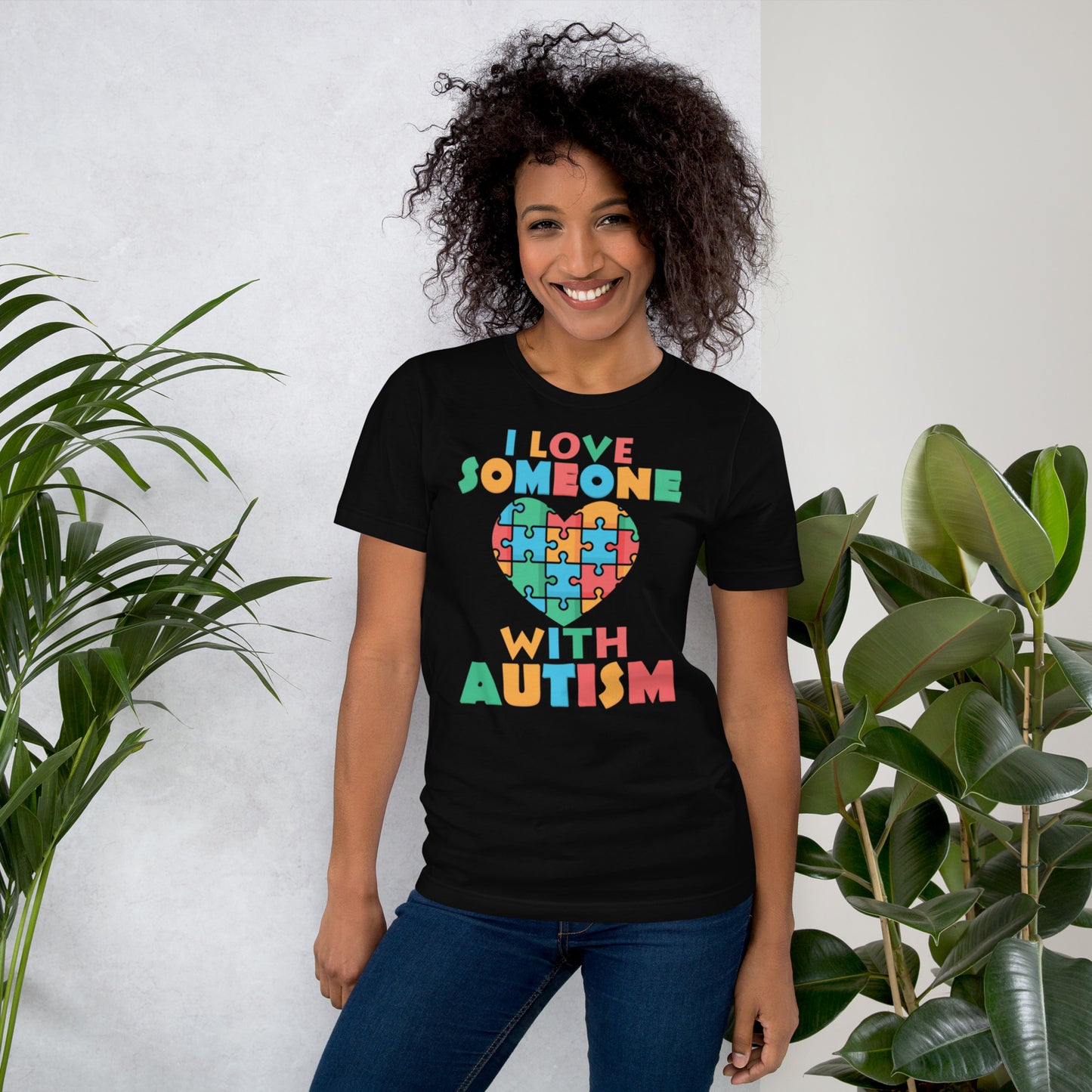 I Love Someone With Autism Unisex t-shirt