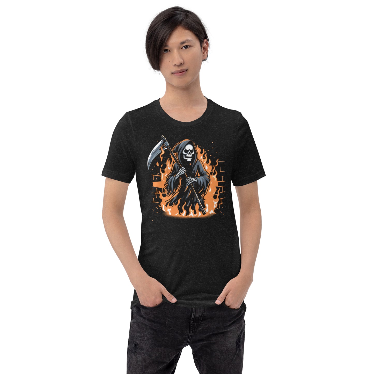 Flaming Reaper Unisex t-shirt