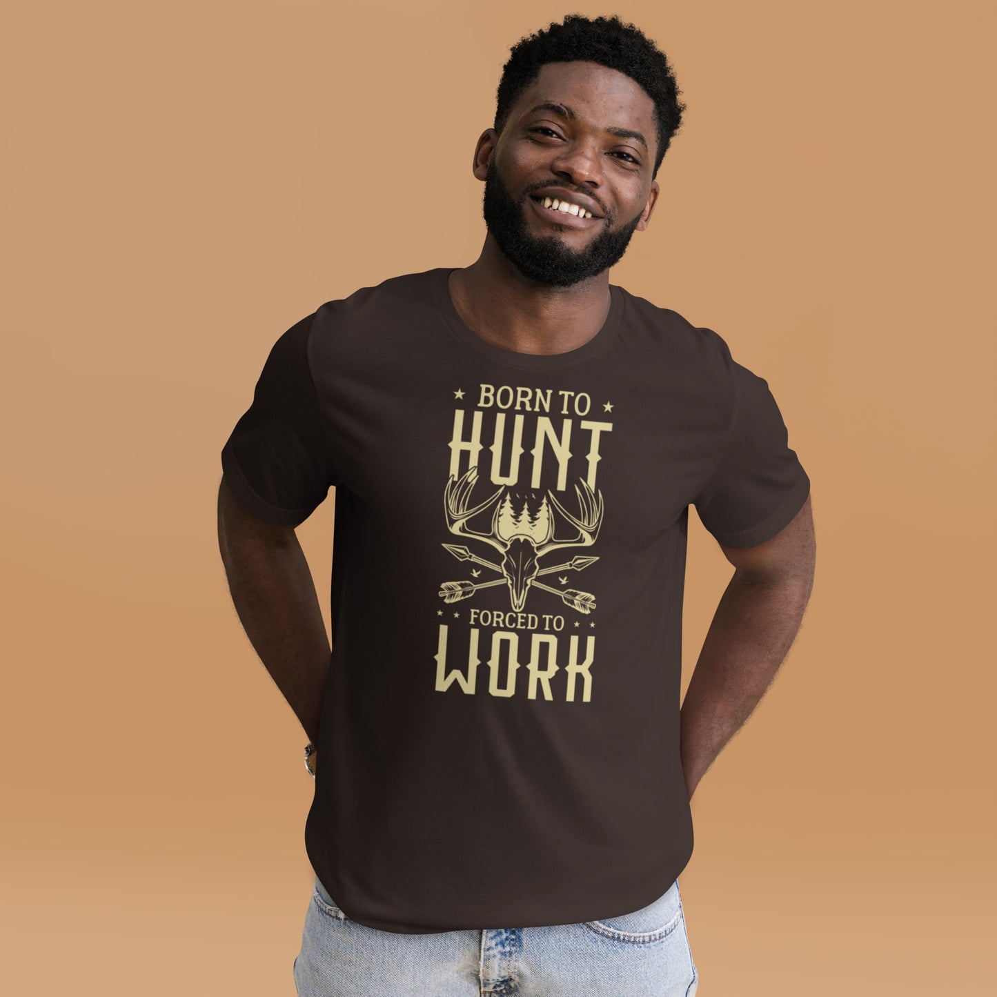 Born to Hunt Forced to Work Unisex t-shirt