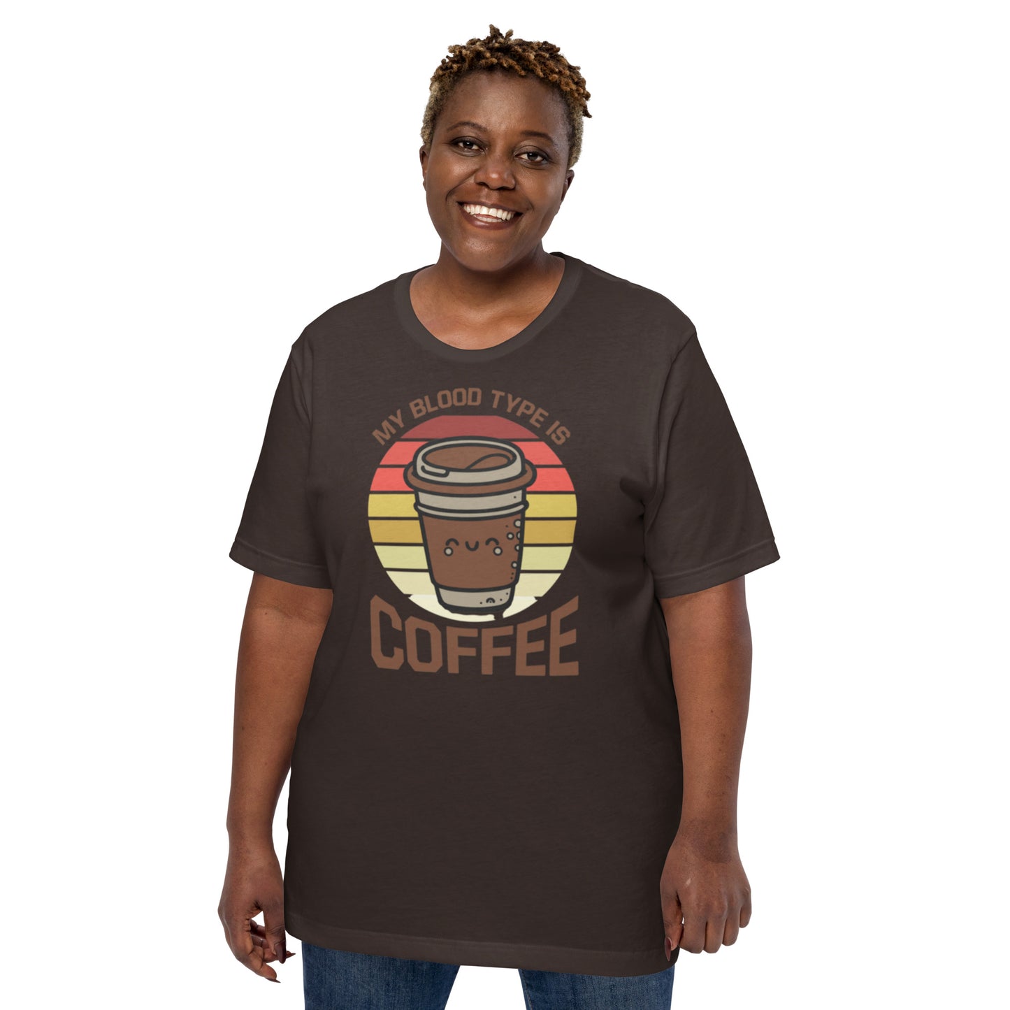 My Blood Type is Coffee Unisex t-shirt