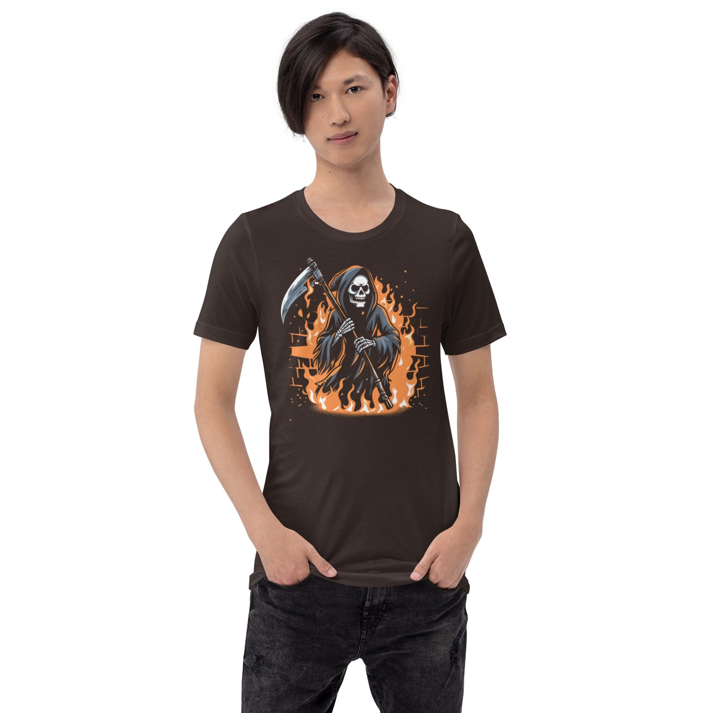 Flaming Reaper Unisex t-shirt