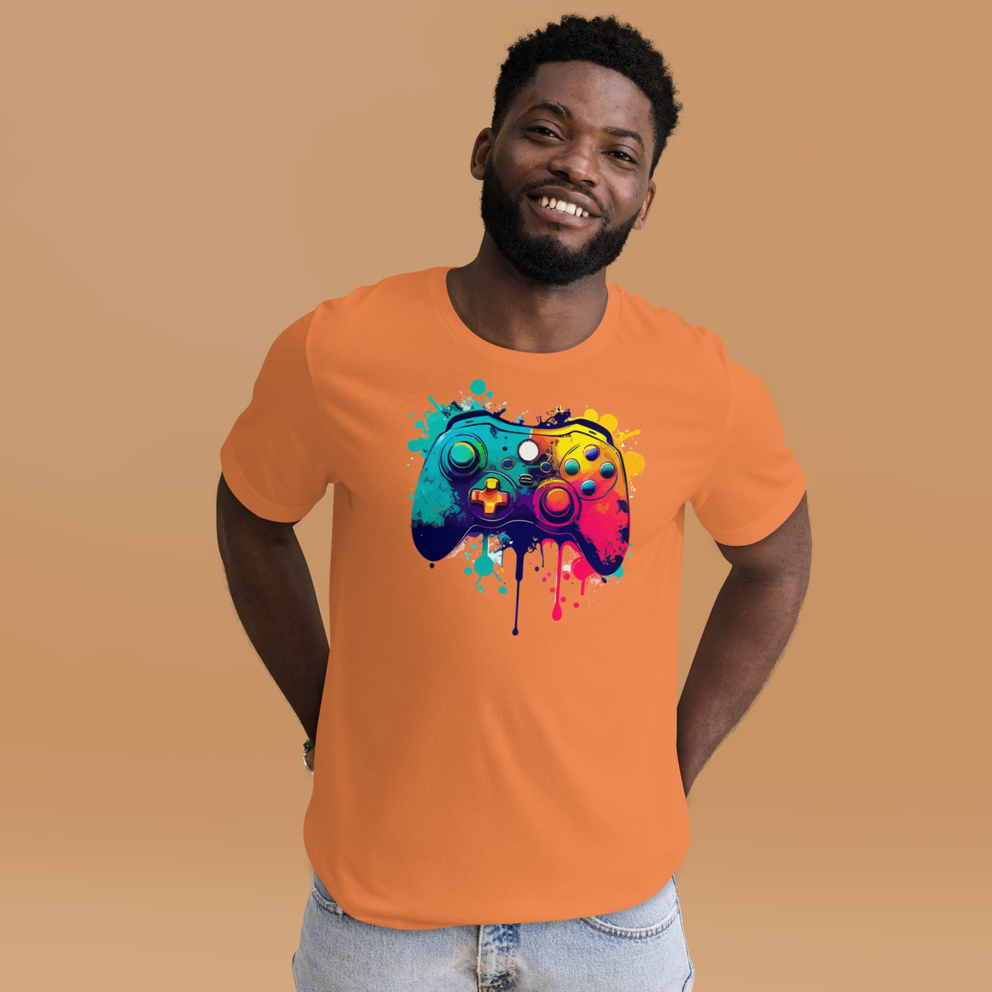 Paint Splatter Controller Unisex t-shirt