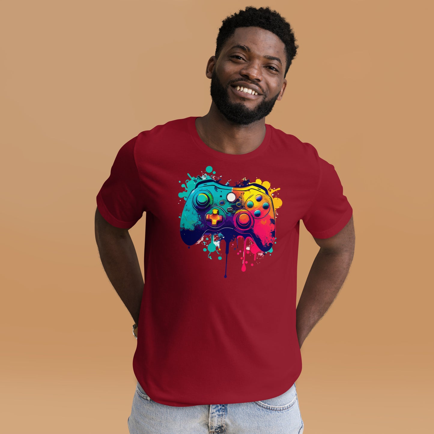 Paint Splatter Controller Unisex t-shirt