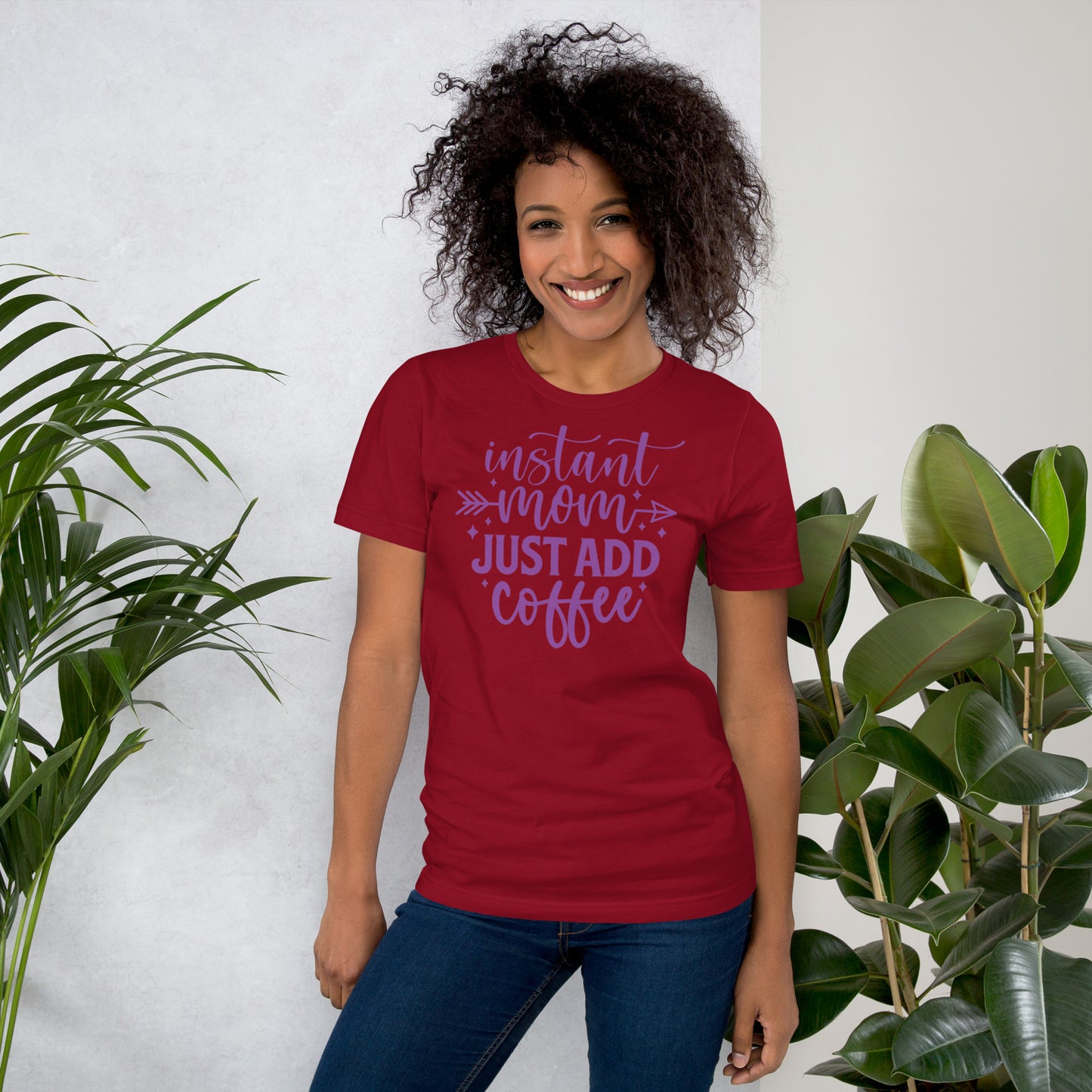 Instant Mom Just Add Coffee Unisex t-shirt